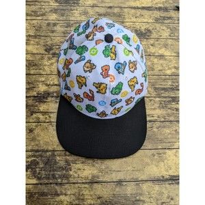 2022 Pokemon Pixelated 8-Bit White Snapback Hat Cap